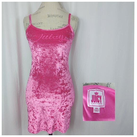 Juicy Couture Dresses & Skirts - Juicy Couture Dress X Small Pink Velour